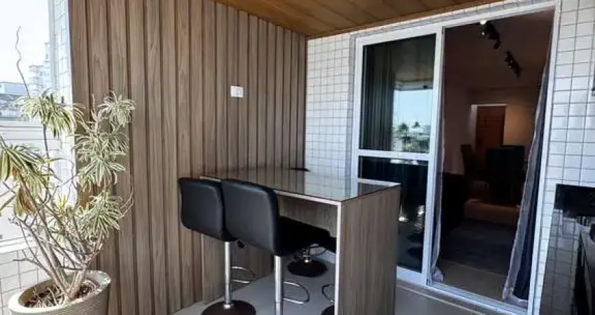 Apartamento 2 dormitórios sendo 1 suíte mobiliado- Guilhermina Praia Grande