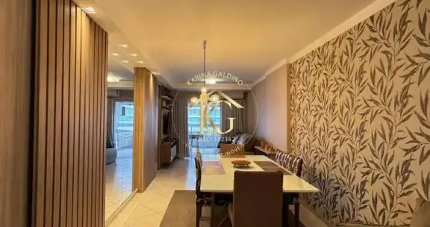 Apartamento semimobiliado de 3 quartos com vista panorâmica em praia grande