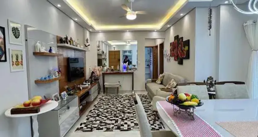 Apartamento canto do forte praia grande 3 dormitórios 2 suítes semi mobiliado