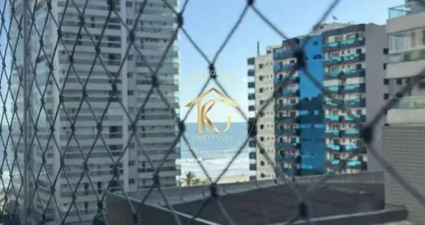 Apartamento semimobiliado vista mar | 2 suítes no canto do forte