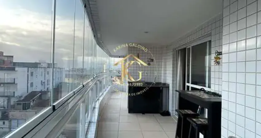 Apartamento com 2 quartos semimobiliado em aviação, praia grande