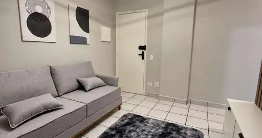 Apartamento mobiliado de 1 quarto em aviação, praia grande - sp