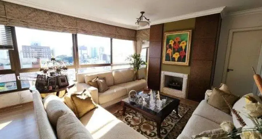 Apartamento de 196,96m², 3 dormitórios, 2 suítes, lareira, 3 vagas cobertas, no costa amalfitana.