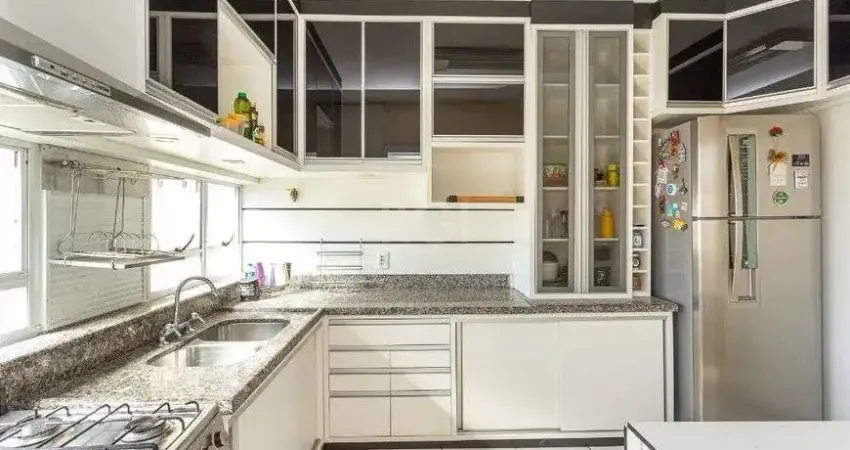 Lindo apartamento semi mobiliado à venda, 126 m² por r$ 620.000 - praia de belas - porto alegre/rs