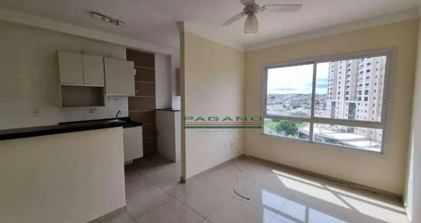 Apartamento com 1 dormitório para alugar, 37 m² por R$ 2.021,42/mês - Residencial Flórida - Ribeirão Preto/SP