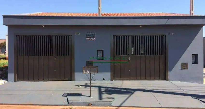 Casa com 2 dormitórios para alugar, 95 m² por R$ 1.460,00/mês - Jardim Aliança - Cravinhos/SP