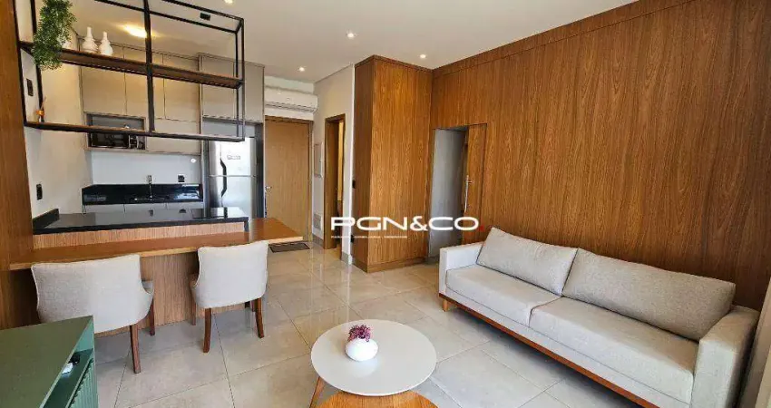 Apartamento com 1 dormitório para alugar, 56 m² por r$ 5.698,79/mês - jardim botânico - ribeirão preto/sp