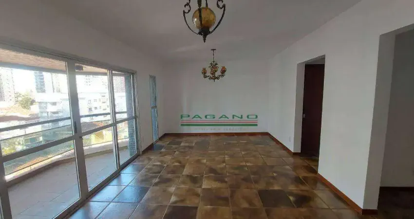 Apartamento para alugar, 167 m² por R$ 4.787,00/mês - Centro - Ribeirão Preto/SP