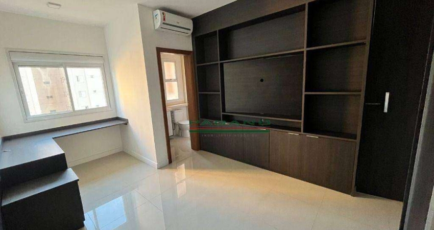 Apartamento com 1 dormitório, 62 m² - venda por R$ 550.000,00 ou aluguel por R$ 3.141,85/mês - Jardim Canadá - Ribeirão Preto/SP