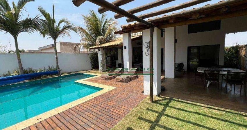 Casa em condomínio em Rifaina - mobiliada e equipada - 4 suítes - piscina - varanda gourmet