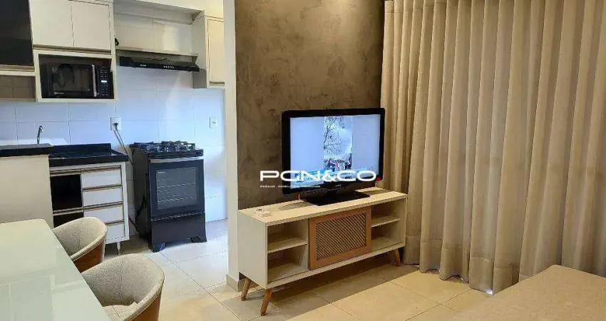 Apartamento com 1 dormitório para alugar, 45 m² por r$ 3.514,71/mês - residencial flórida - ribeirão preto/sp