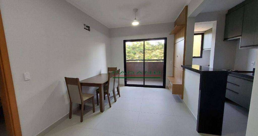 Apartamento com 1 dormitório, 44 m² - venda por R$ 310.000,00 ou aluguel por R$ 2.550,36/mês - Jardim Recreio - Ribeirão Preto/SP