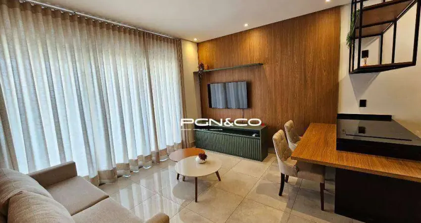 Apartamento com 1 dormitório para alugar, 56 m² por r$ 5.698,79/mês - jardim botânico - ribeirão preto/sp
