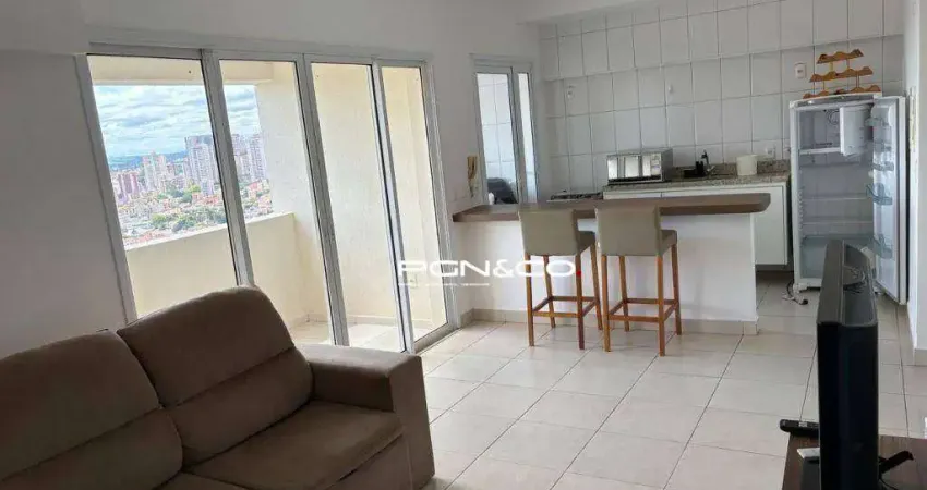 Apartamento com 1 dormitório para alugar, 54 m² por R$ 3.226,00/mês - Jardim São Luiz - Ribeirão Preto/SP