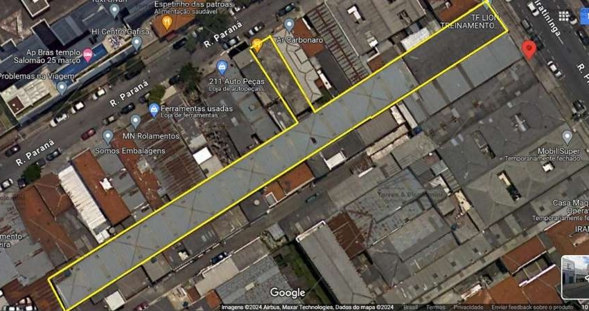 Galpão 1770 mts no Brás, com 03 salas, mezanino, 04  banheiros, vagas para caminhão e automóveis,