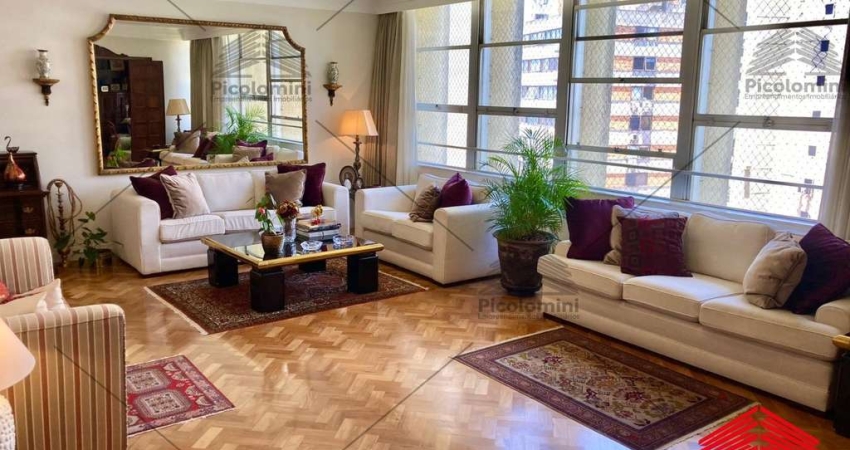 Imperdível apartamento de luxo em Higienópolis: 4 quartos, 2 suítes, 2 salas, 5 banheiros, 4 vagas de garagem, 275m².