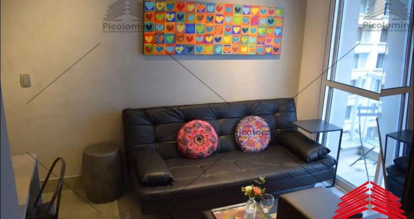 Apartamento à venda Com 32 metros, 1 quarto, sala com sacada, 1 banheiro, 1 vaga de garagem. piscina, academia, lavanderia e mais