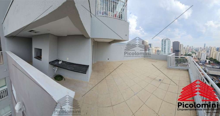 Apartamento 133 m2 Garden com churrasqueira, no Tatuapé, Rua Melo Peixoto, 2 dormitórios com 1 suíte, 2 vagas, a 300 metros do Metrô Carrão.