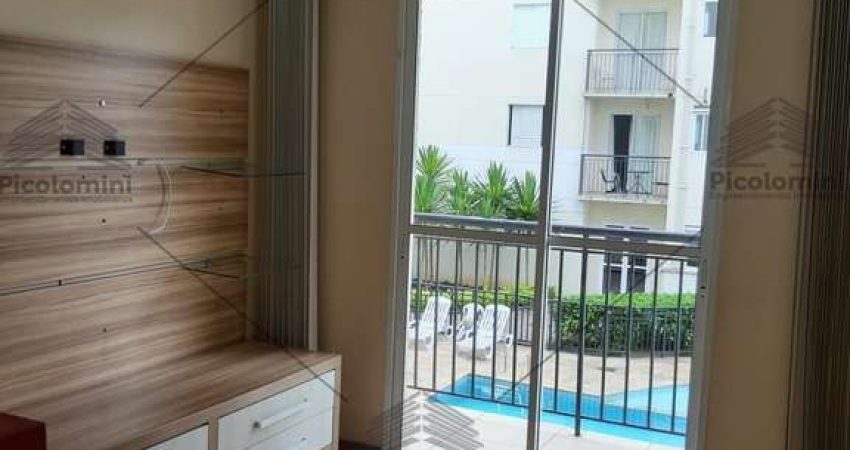 Apartamento à venda no Parque São Lucas, 2 quartos, sala 2 ambientes com sacada, 1 banheiro, 1 vaga, 50 m² de área. piscina, academia e muito mais