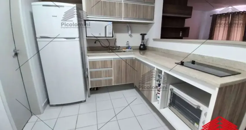 Studio mobiliado, próximo ao metrô 46m²,1 vaga garagem, varanda, área de lazer completa.