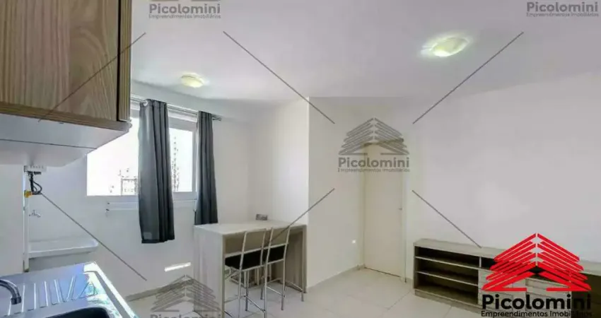 Apartamento à venda no Brás, 33 Metros, 1 quarto, 1 sala com cozinha plan ejada, 1 banheiro, espaço gourmet, academia, playground, lavanderia e mais