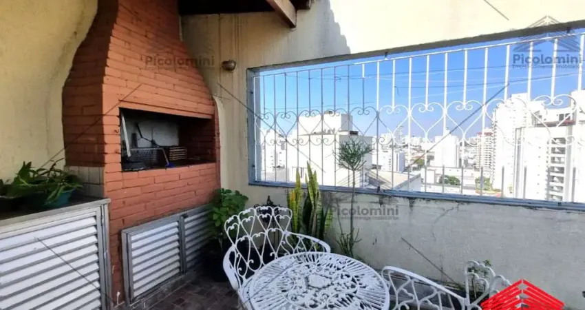 Cobertura na mooca, com 3 dormitórios, sendo 1 com ampla área para receber seus amigos e familiares, com churrasqueira , próximo av paes de barros
