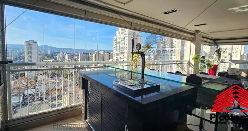 Apartamento, Vila Romana, 206m2, Venda, Locação, 4 quartos sendo 3 suítes, varanda Gourmet, 3 vagas de garagem, móveis planejados, lazer