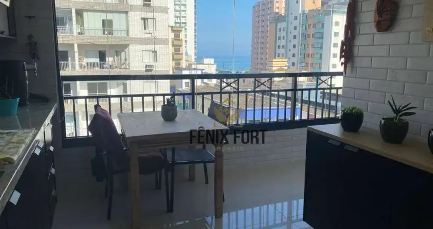 Apartamento com 2 dormitórios à venda, 85 m² por R$ 775.000,00 - Vila Guilhermina - Praia Grande/SP