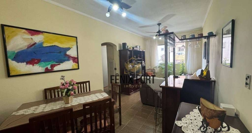Apartamento com 2 dormitórios para alugar, 71 m² por R$ 3.540,00/mês - Canto do Forte - Praia Grande/SP
