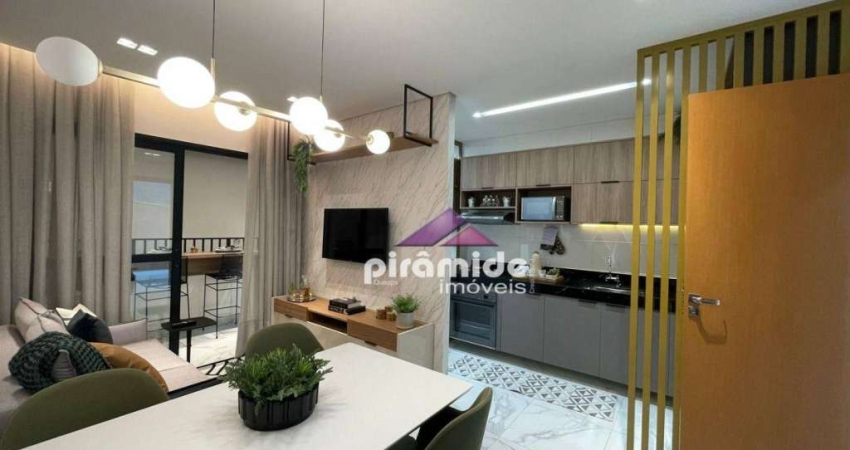 Apartamento com 2 dormitórios à venda, 55 m² por R$ 434.990,00 - Parque Industrial - São José dos Campos/SP