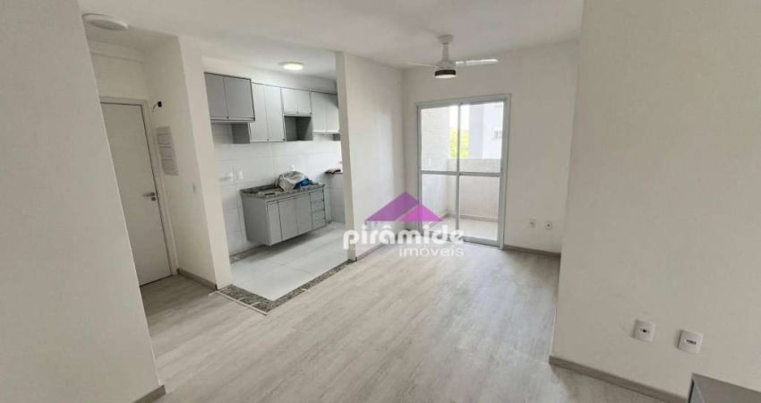 Apartamento com 3 dormitórios para alugar, 65 m² por R$ 2.857,89/mês - Parque Residencial Flamboyant - São José dos Campos/SP
