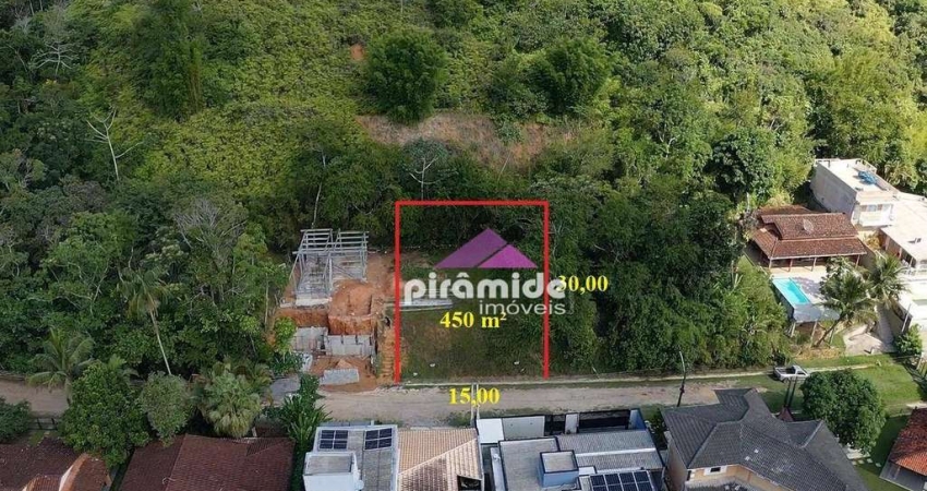 Terreno à venda, 450 m² por R$ 550.000,00 - Martim de Sá - Caraguatatuba/SP