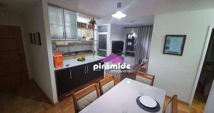 Apartamento com 3 dormitórios, sendo 1 suíte à venda, 74 m² por R$ 375.000 - Monte Castelo - São José dos Campos/SP