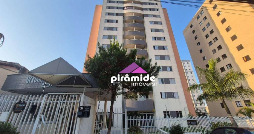 Apartamento com 3 dormitórios para alugar, 88 m² por R$ 2.789,54/mês - Monte Castelo - São José dos Campos/SP