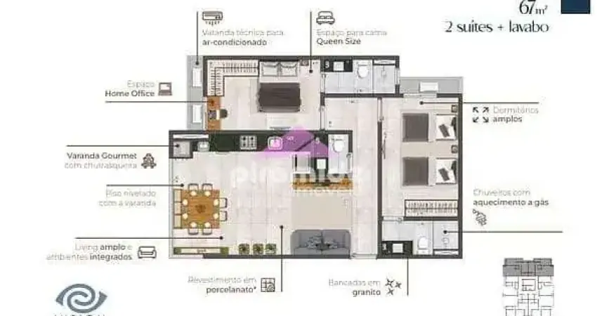 Apartamento à venda, 65 m² por R$ 535.000,00 - Martim de Sá - Caraguatatuba/SP