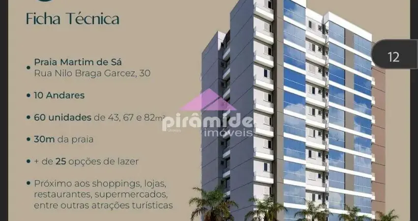 Apartamento com 1 dormitório à venda, 43 m² por R$ 330.000,00 - Martim de Sá - Caraguatatuba/SP