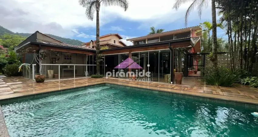 Casa com 4 dormitórios à venda, 355 m² por r$ 2.700.000,00 - massaguaçu - caraguatatuba/sp