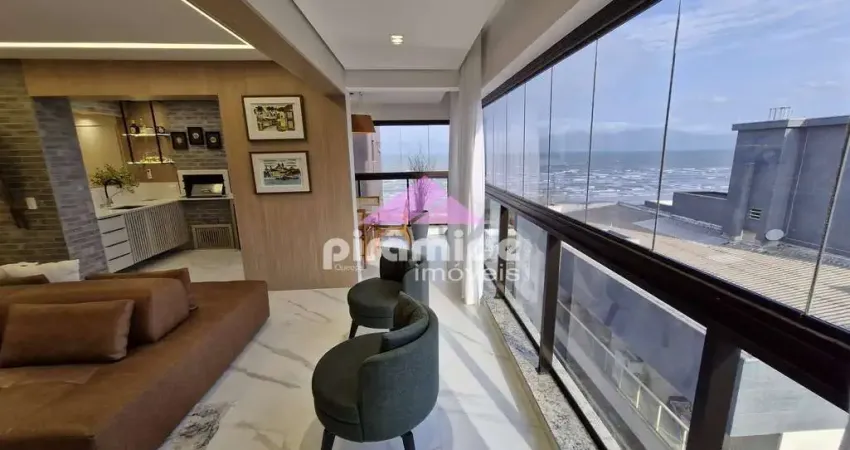 Apartamento frente mar, 100% mobiliado e planejado para venda e locação, indaiá, caraguatatuba, sp
