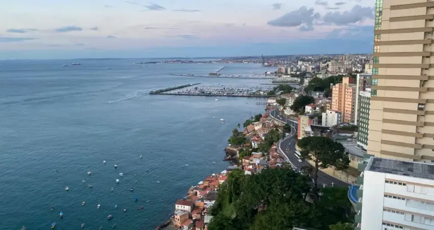 Apartamento a venda Corredor da Vitória 276m² com 3 suítes vista mar total e píer