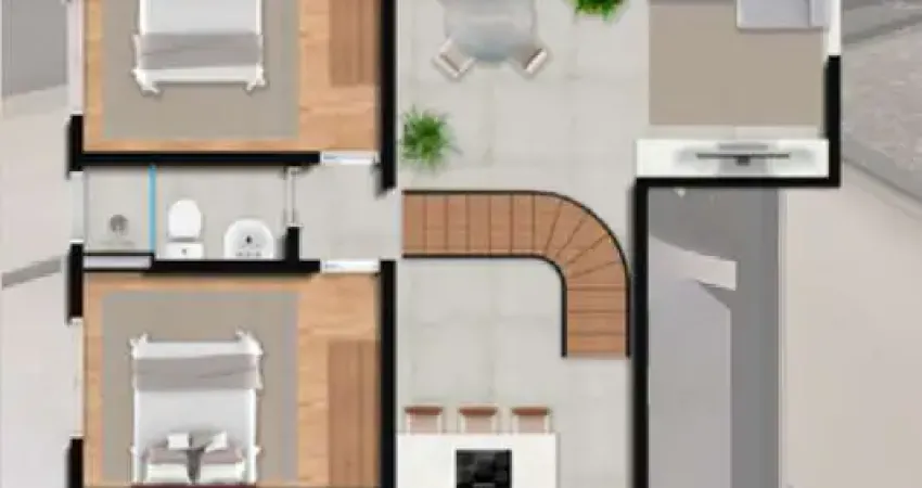 Cobertura Duplex -  3 dorm /1Suíte - 134,37m² - Massaguaçu - Caraguatatuba-SP