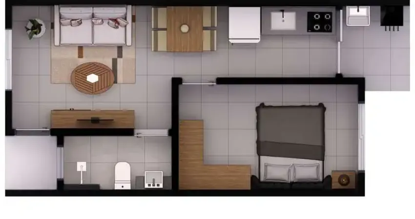 Unidade 35,95m² - 1 dormitório - Sertão da Quina, Maranduba, Ubatuba-SP
