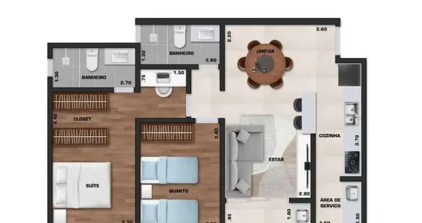 Apartamento com 2 quartos à venda no Centro, Ubatuba 