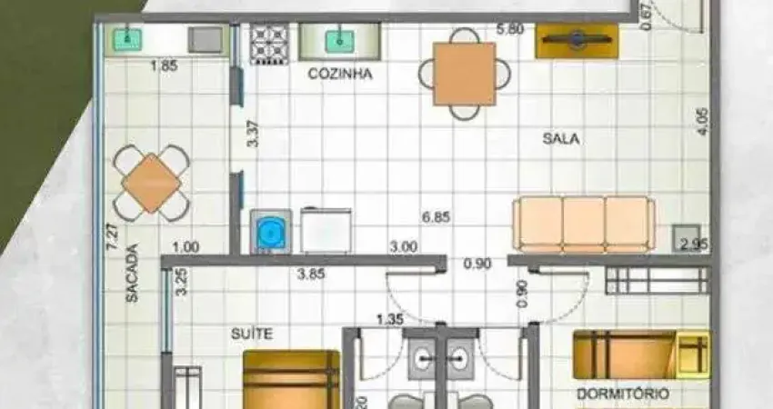 2dorm/1 suíte - 64m², Praia do Perequê-Açu, Ubatuba-SP