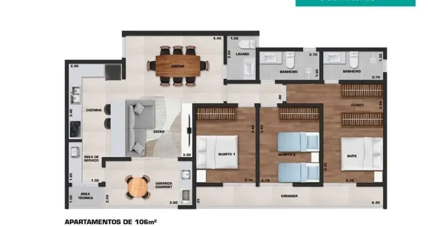 Apartamento com 3 quartos à venda no Centro, Ubatuba 
