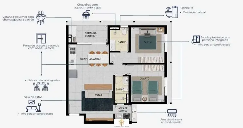 Apartamento com 2 quartos à venda na Avenida Arthur Costa Filho, 155, Centro, Caraguatatuba