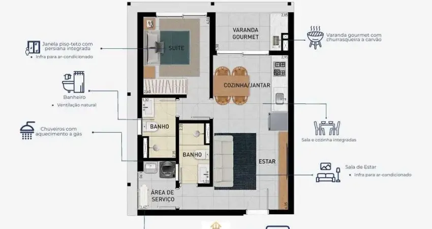 Apartamento com 1 quarto à venda na Avenida Arthur Costa Filho, 155, Centro, Caraguatatuba