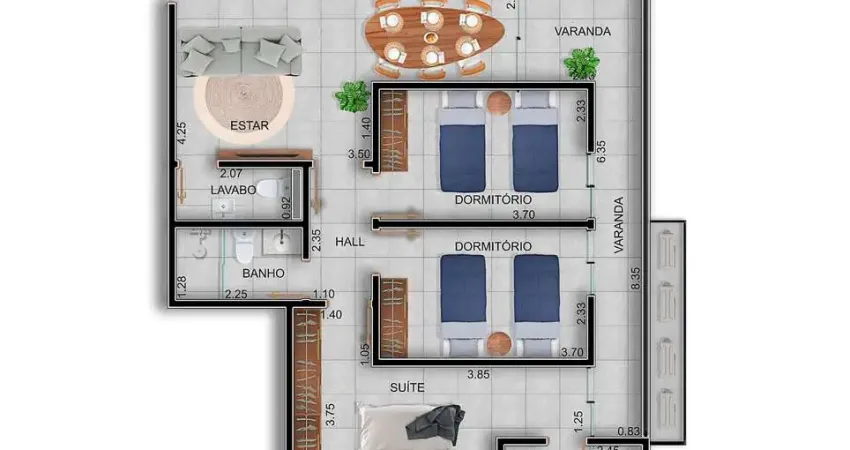 Apartamento com 3 quartos à venda no Centro, Ubatuba