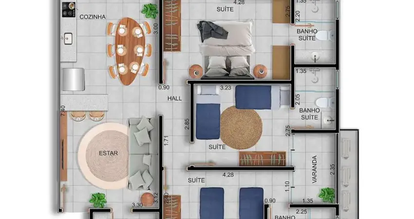 Apartamento com 3 quartos à venda no Centro, Ubatuba