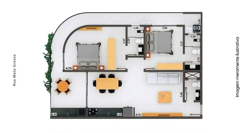 Apartamento com 2 quartos à venda no Centro, Ubatuba 