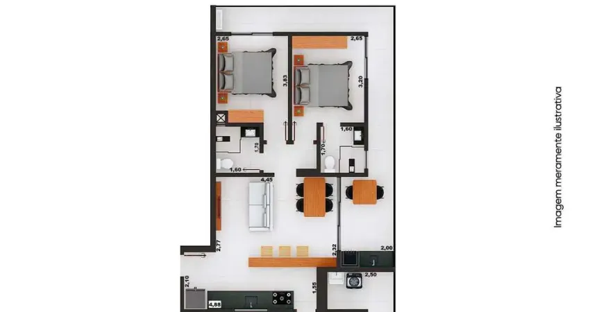 Apartamento com 2 quartos à venda no Centro, Ubatuba 
